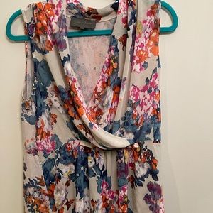 Sunday in Brooklyn Edria floral wrap knit blouse